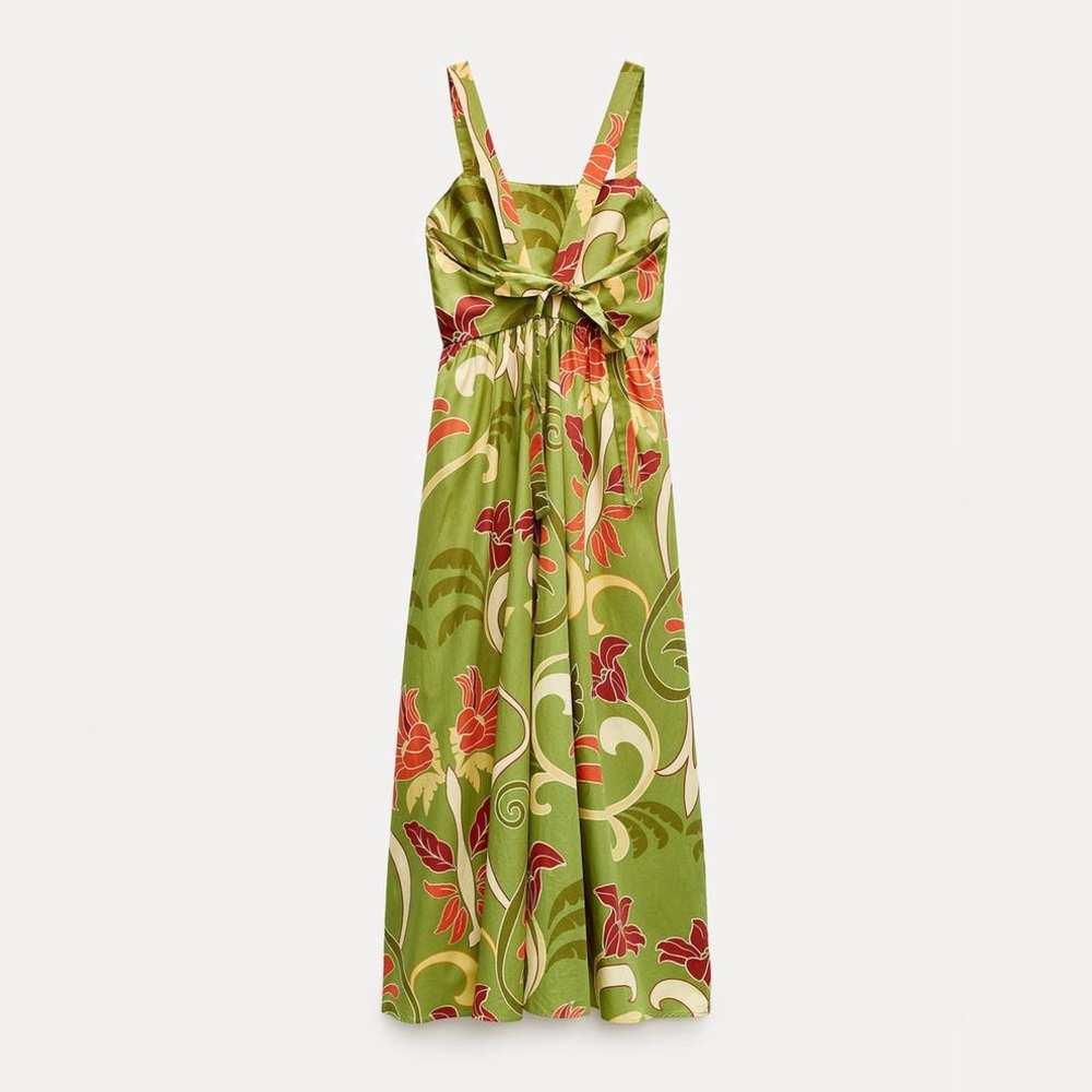 LAST ONE!!! ZARA BLOGGERS’ FAVORITE PRINTED MIDI DRESS ZW COLLECTION - Picture 13 of 16